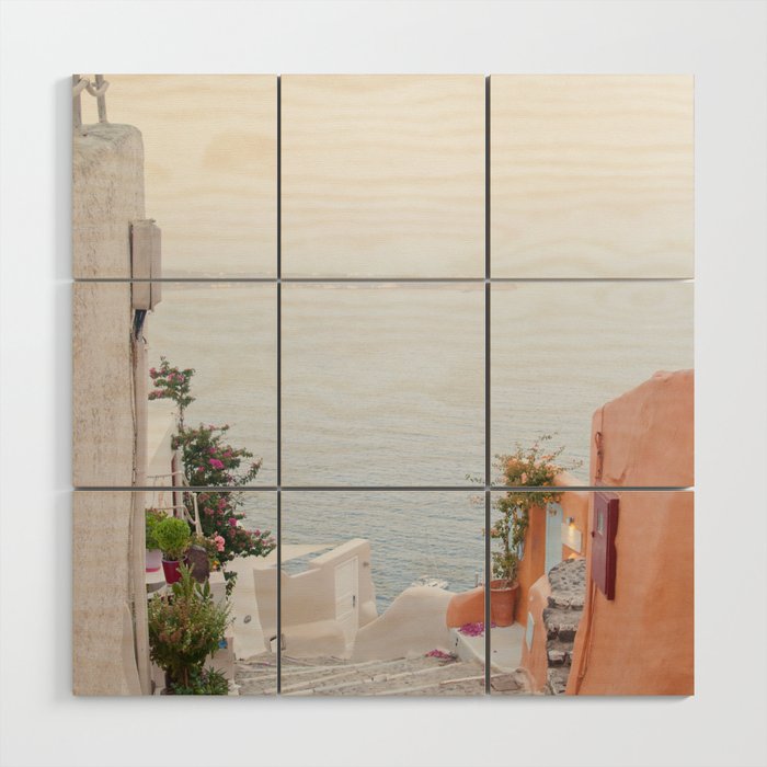 Dreamy Santorini Oia #2 #wall #art #society6 Wood Wall Art