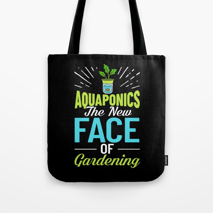 Aquaponic Fish Tank System Farmer Gardening Tote Bag