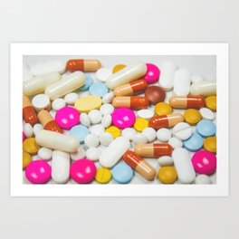Pills (Color) Art Print