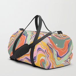 Retro marble #1 Duffle Bag