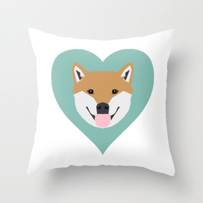 shiba generation shiba throw pillow