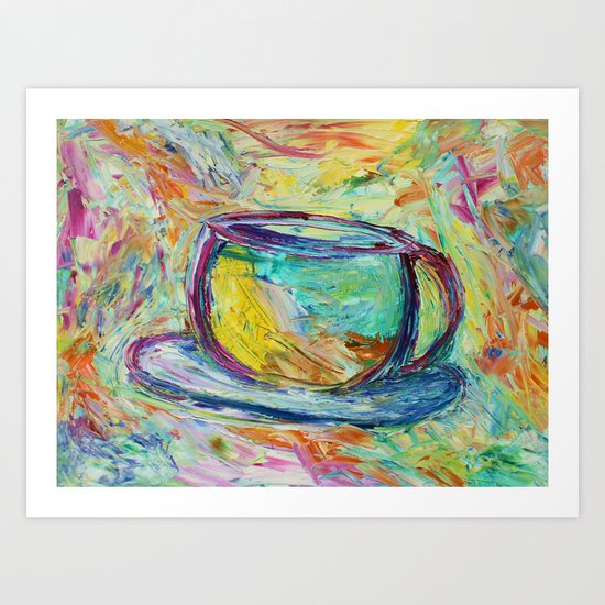 Coffee is my middle name! Art Print