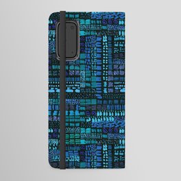 cobalt blue ink marks hand-drawn collection Android Wallet Case