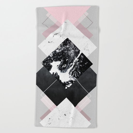 Geometric Textures 7 Beach Towel