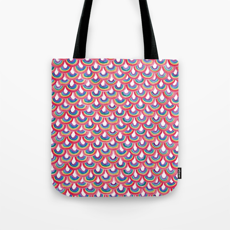 scallop tote bag