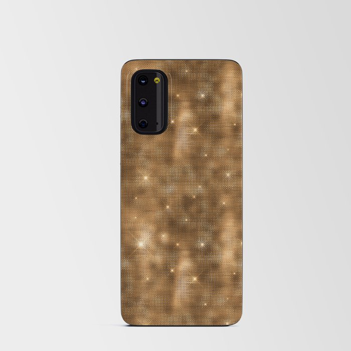 Glam Gold Diamond Shimmer Glitter Android Card Case