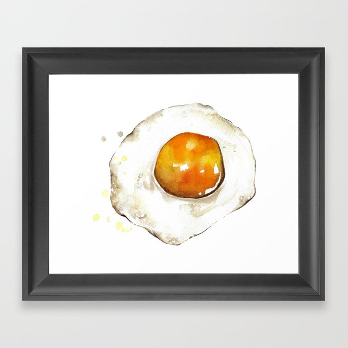 Fried Egg Framed Art Print