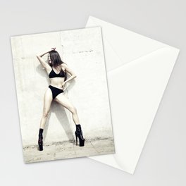 sexy girl in lingerie Stationery Card