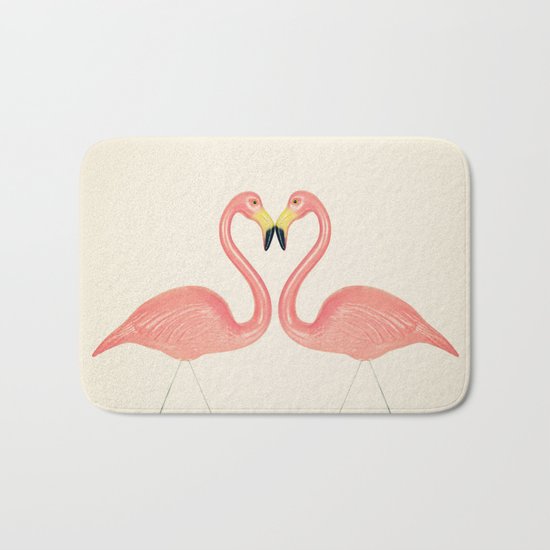 Flamingo Love Bath Mat
