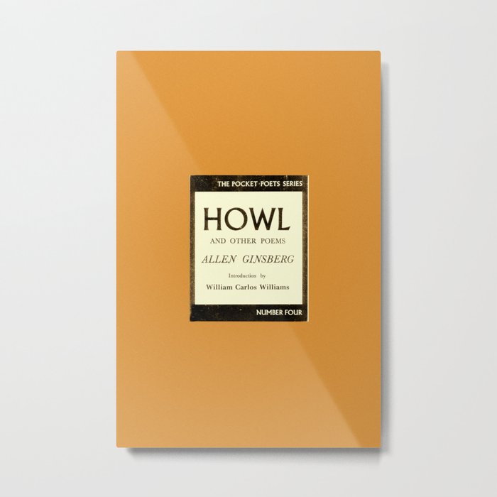 Allen Ginsberg Howl Poems | Literature Art Print  Metal Print