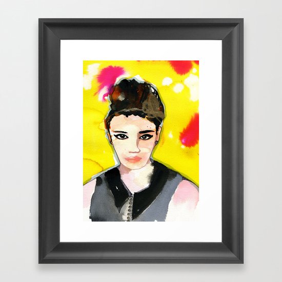 Smokey eyes Framed Art Print