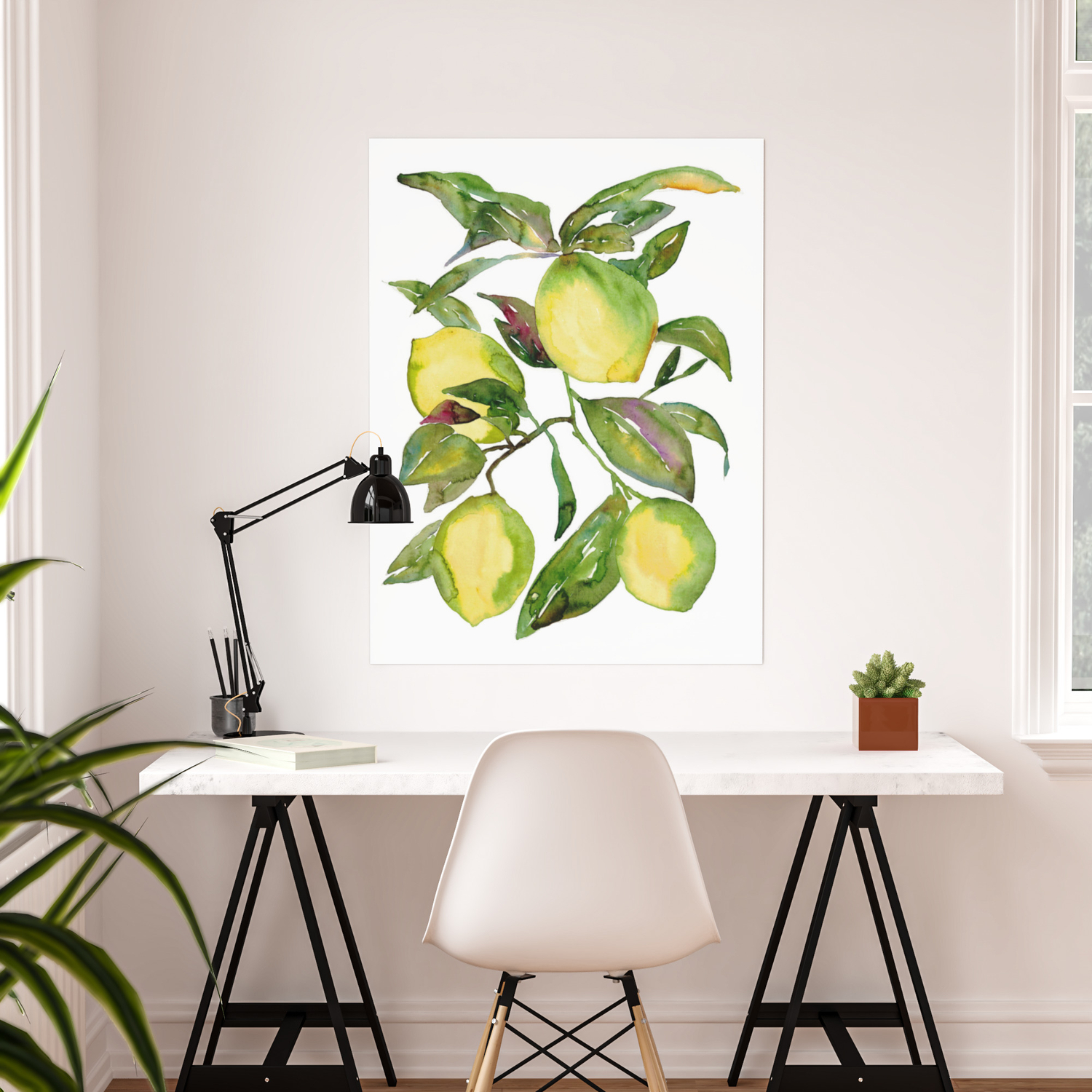 Lemon kitchen Decor, Painting, Kitchen Wall Art, Watercolor ...
