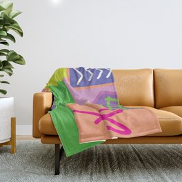 Party time abstract Throw Blanket