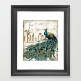 Peacock Jewels Framed Art Print