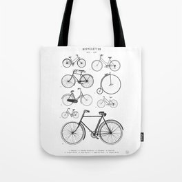 Collections - Bicyclettes Tote Bag