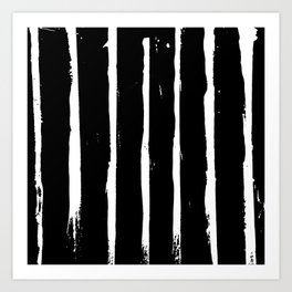 Minimal [3]: a simple, black and white pattern by Alyssa Hamilton Art Art Print