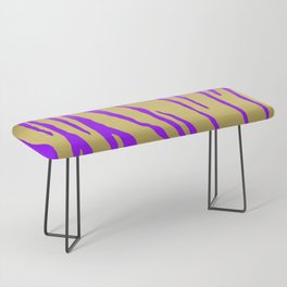 Gold Tiger Stripes Purple Bench