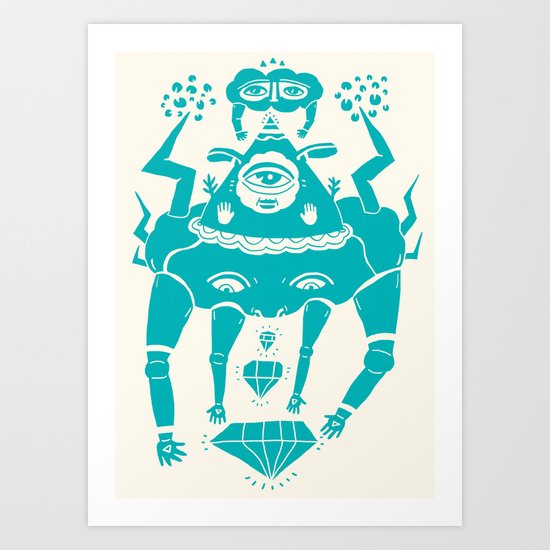 Triangle Head I Art Print