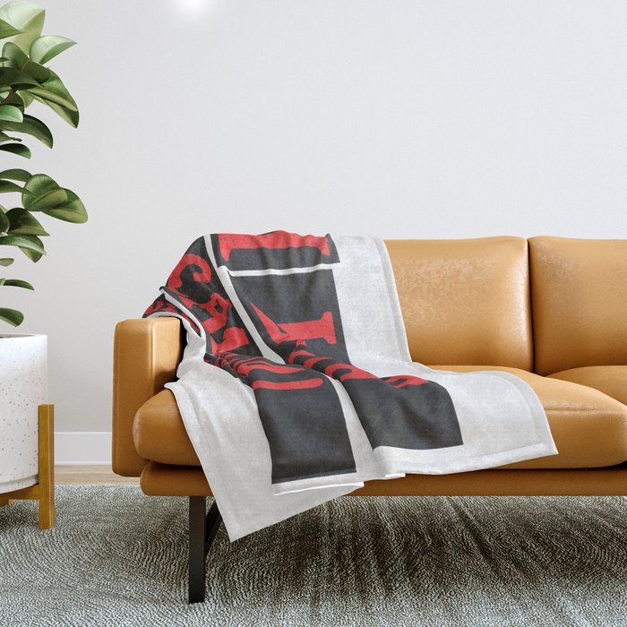 Cute Expression Design "#ILOVECANADA". Buy Now Throw Blanket