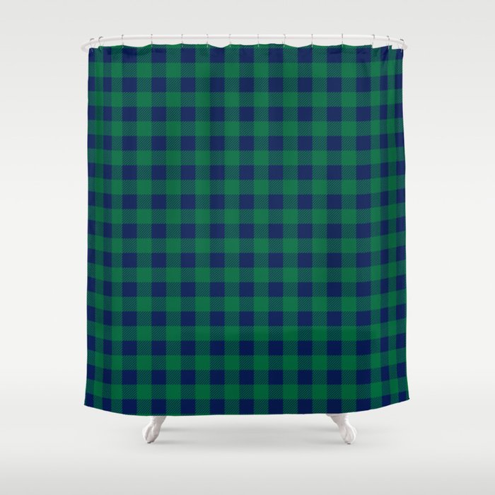 Plaid (blue/green) Shower Curtain