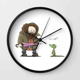 You're a lizard Harry. Wall Clock | Animal, Illustration, Hagrid, Parody, Harrypotter, Lizard, Cute, Concept, Cartoon, Drawing 