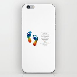 Go Barefoot - Sympathy Condolence Bereavement Art iPhone Skin