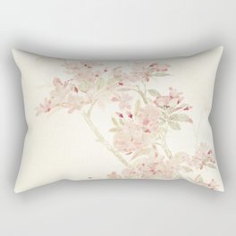 Watercolour of pink blossom Rectangular Pillow