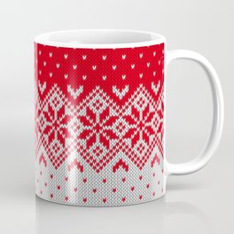 Winter knitted pattern 10 Coffee Mug