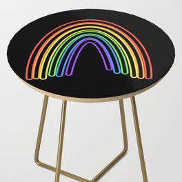Neon Rainbow Side Table