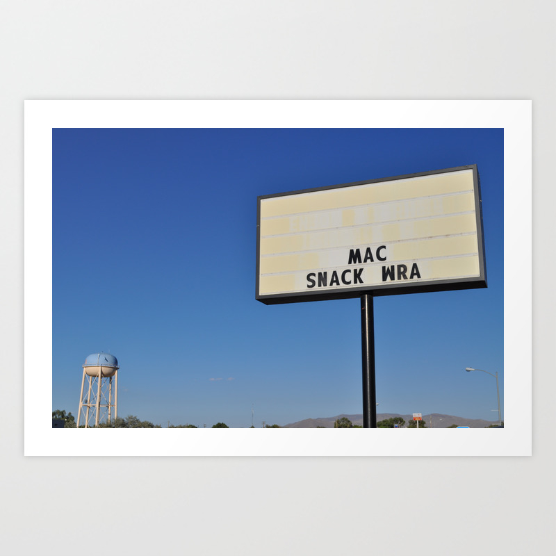 Mac Snack Wra Battle Mountain Nevada Art Print By Randycalderonephotography Society6