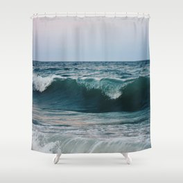 Atlantic Ocean Waves Shower Curtain