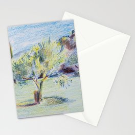 A Tree in Oppède, France. Stationery Cards