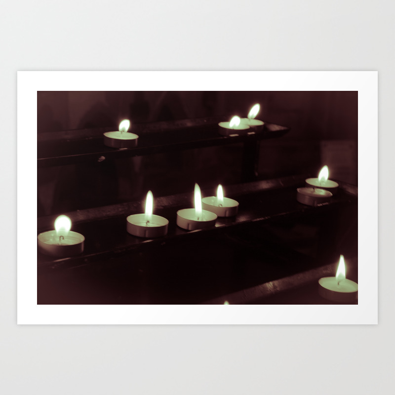 split toning candels art print by regaldefinition society6 society6
