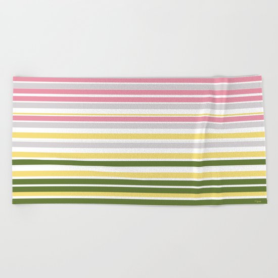 Calm Layers of Pastels Beach Towel