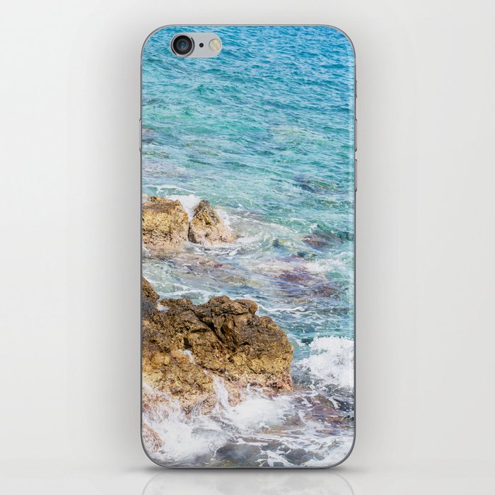 Yellow Volcanic Formation At The Mediterranean Sea iPhone Skin