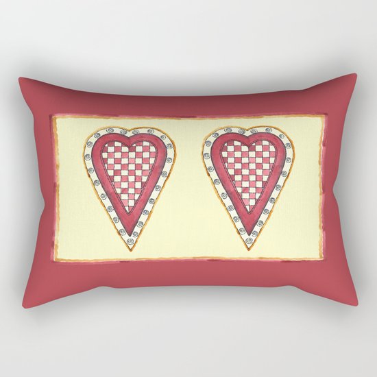 My Checkered Heart Rectangular Pillow