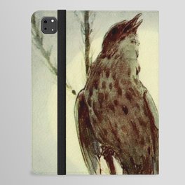 “A Thrush Sang to Me” by Alice B Woodward iPad Folio Case