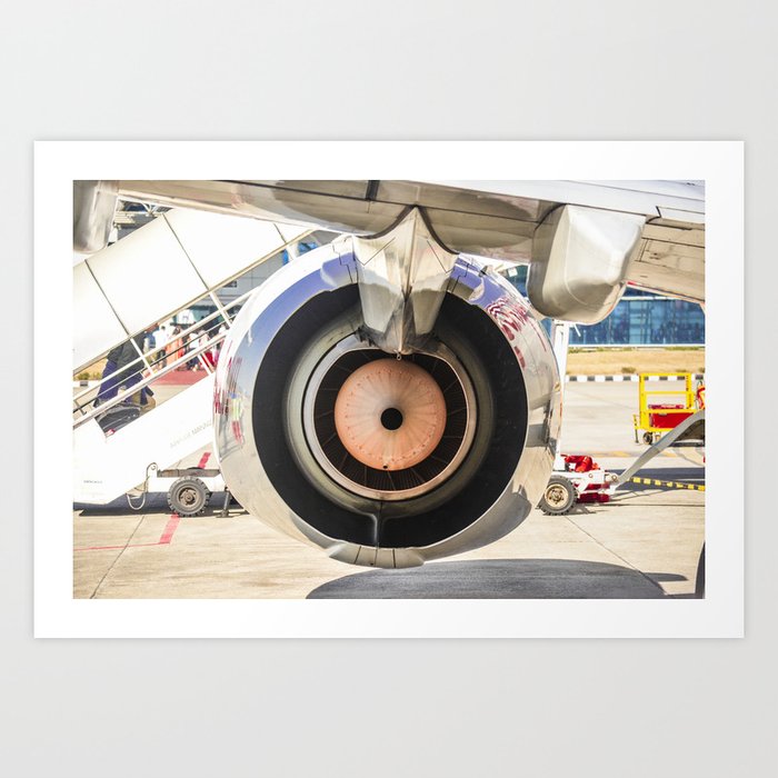 Aircraft reflecting our movement in cirlces Art Print