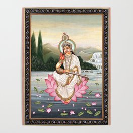 Goddess Saraswati  Poster