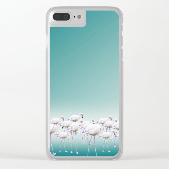 Flamingo Clear iPhone Case