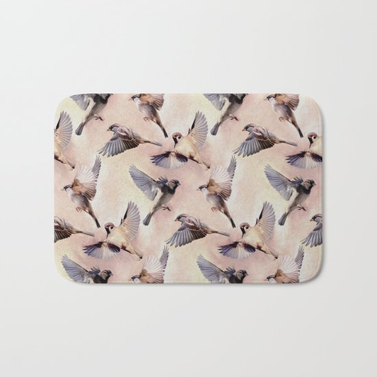 Sparrow Flight Bath Mat