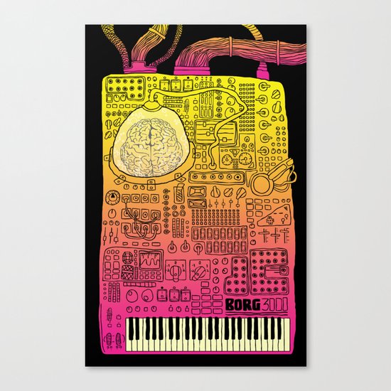 Borg 3000: ANALOG Canvas Print