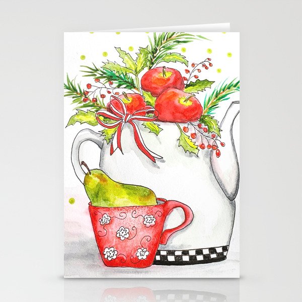 Christmas Tea Stationery Cards