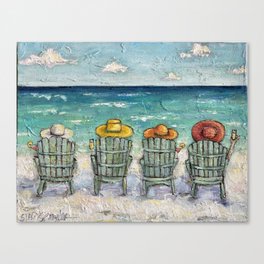 My Happy Place Beach Art Canvas Print