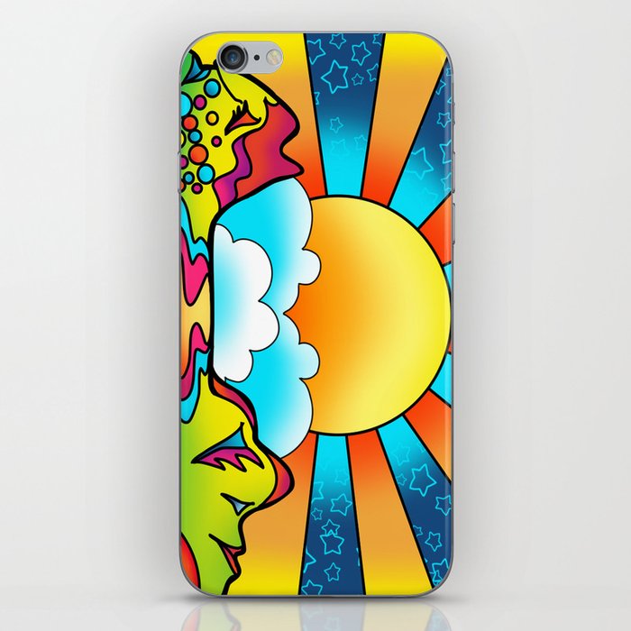 sunset - peter max inspired iPhone Skin