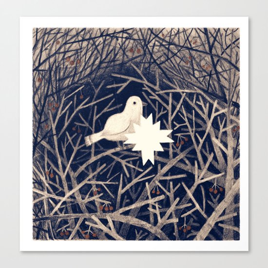 Winter Bird Canvas Print