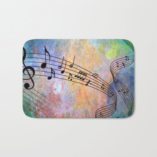 Abstract MUSIC Bath Mat
