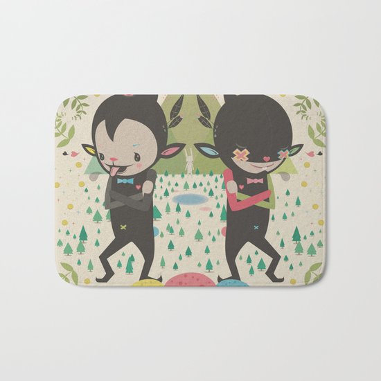 MAGIC LAVA 山 GOLD COINS Bath Mat
