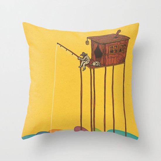 The Great Flood Throw Pillow