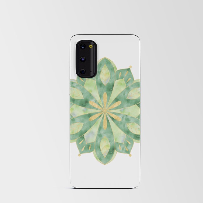 Floral Watercolor Mandala Android Card Case